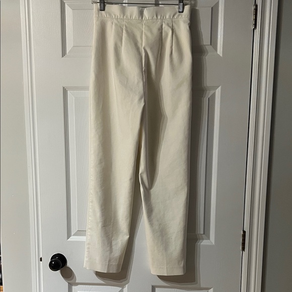 Zara Off-White Ankle Pants - Picture 3 of 3